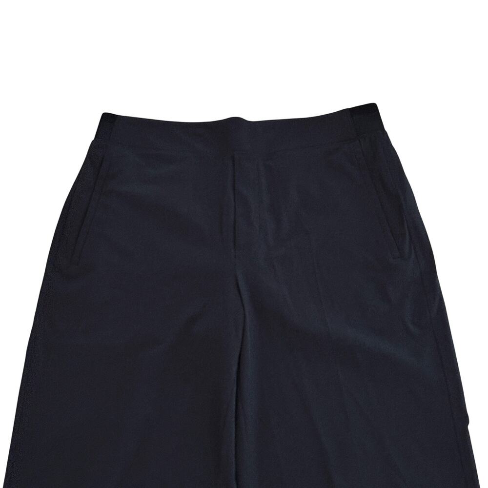 Athleta Brooklyn Heights High Rise Wide Leg Trousers Pants 8 Black Office 58449 - Picture 4 of 13